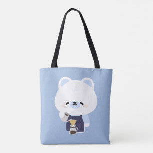 Tote Bag Barista Ourse Polaire Mignonne