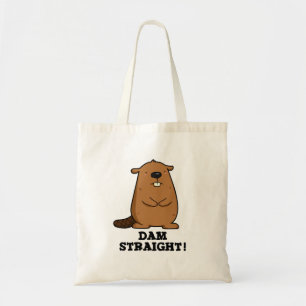 Tote Bag Barrage droit Sassy Beaver Pun