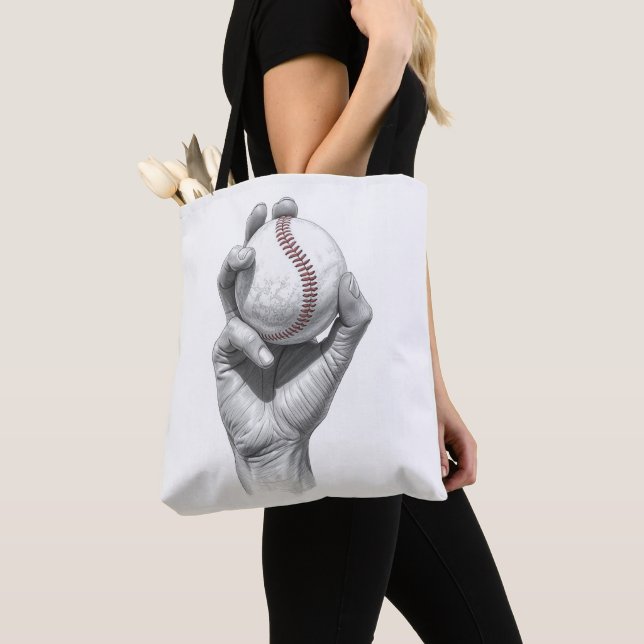 Tote Bag Baseball (De près)