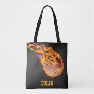 Tote Bag Basket-ball Fiery personnalisé
