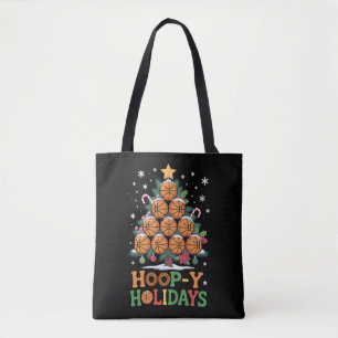 Tote Bag Basketball Joyeux Noël Sport de Fêtes de Noël