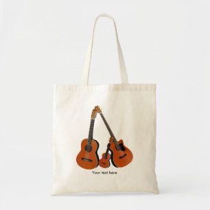 Tote Bag Basse acoustique de guitare populaire et Ukulele