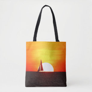 Tote Bag Bateau à voile à Sunset