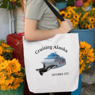 Tote Bag Bateau de croisière Alaska Orca Killer Whale