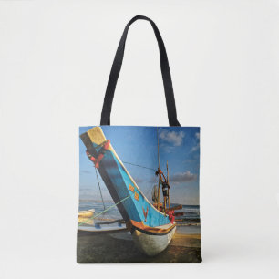 Tote Bag Bateau de pêche coloré par l'océan