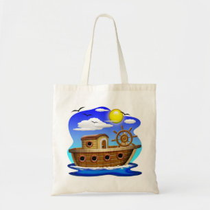 Tote Bag Bateau de pêche dessin animé