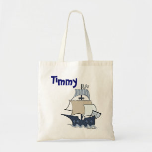 Tote Bag Bateau de pirate de bande dessinée