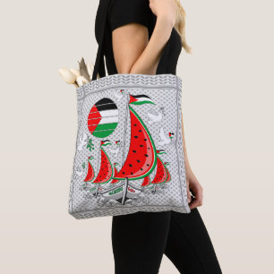 Tote Bag Bateaux de la Flottille de la Liberté Mondiale à G