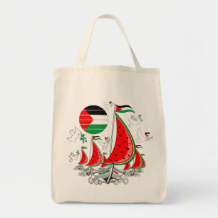 Tote Bag Bateaux de la Flottille de la Liberté Mondiale à G