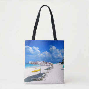 Tote Bag Bateaux et chaises de plage