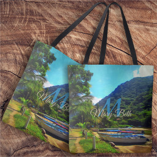 Tote Bag Bateaux Mismaloya sur la rivière 0350