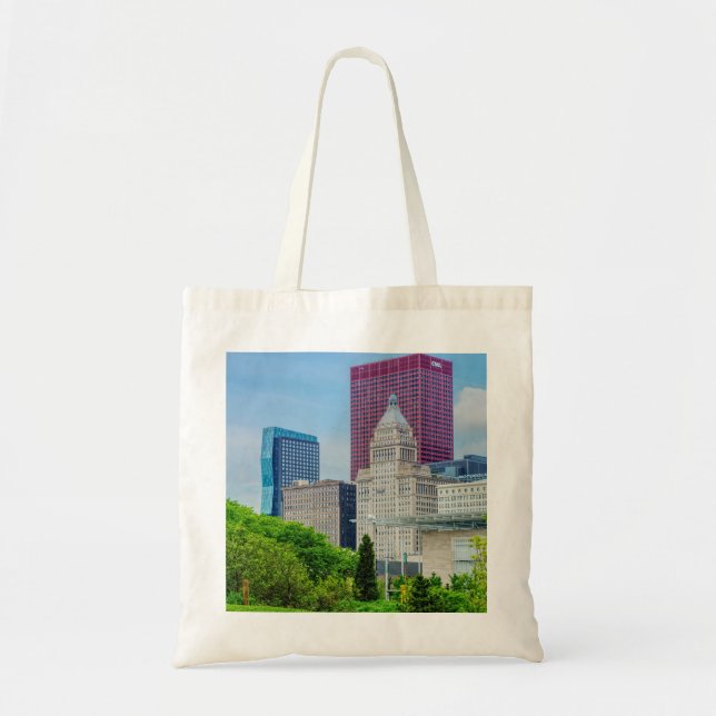 Tote Bag Bâtiments À Chicago (Devant)