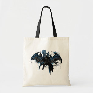 Tote Bag Batman Gotham City Paint Drip Graphic