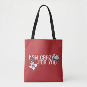 Tote Bag Batman Valentine   Joker & Harley - Crazy For You
