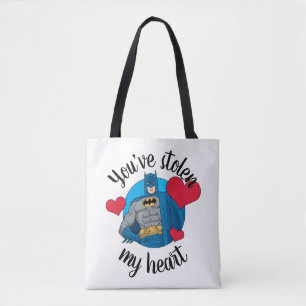 Tote Bag Batman Valentine   Vous avez volé mon coeur