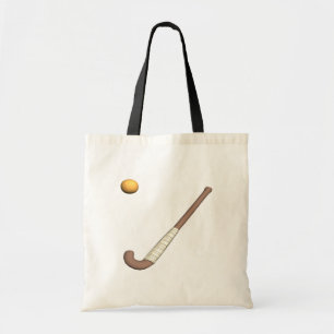Tote Bag Bâton de hockey et boule de champ