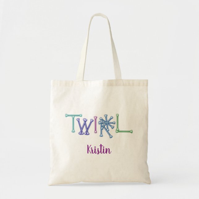Tote Bag Baton Twirl Personnalisé (Devant)
