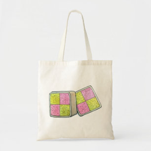 Tote Bag Battenberg Marzipan Boulangerie de gâteau aux épon