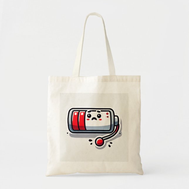 Tote Bag Batterie sociale basse (Devant)