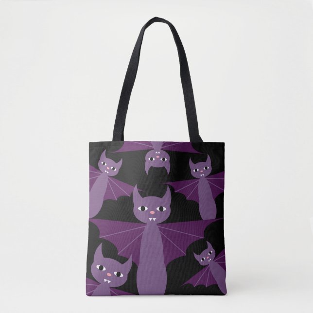 Tote Bag Battes pourpres (Devant)