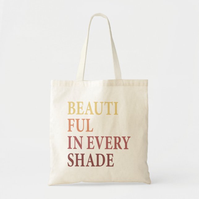 Tote Bag Baume mignon, Belle à chaque ombre (Devant)