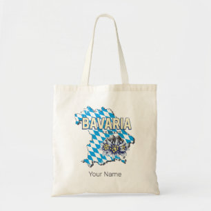 Tote Bag Bavière Allemagne Rétro Plan d'Etat fédéral Edelwe