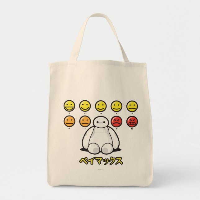 Tote Bag Baymax Emojicons (Devant)