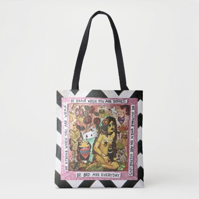 TOTE BAG- BE BRAVE WHEN YOU ARE SCARED BAG (Front)
