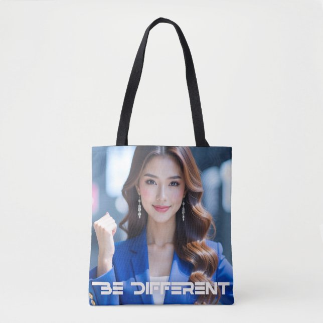 Tote Bag BE DIFFERENT - T-Shirt (Devant)
