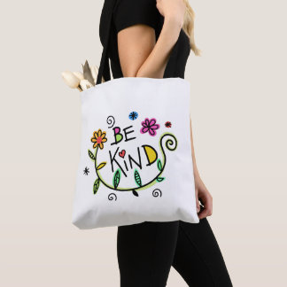 Tote Bag Be Kind Funny Modern Typography Minimalist