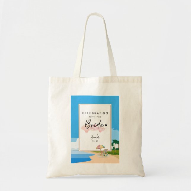 Tote Bag Beach Bachelorette Party customisé (Devant)