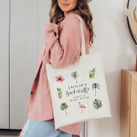 Beach Bachelorette Tropical Hen Party Flamant rose