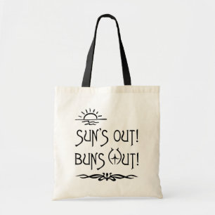 Tote Bag Beach Bum's, Sun's Out, Buns Out