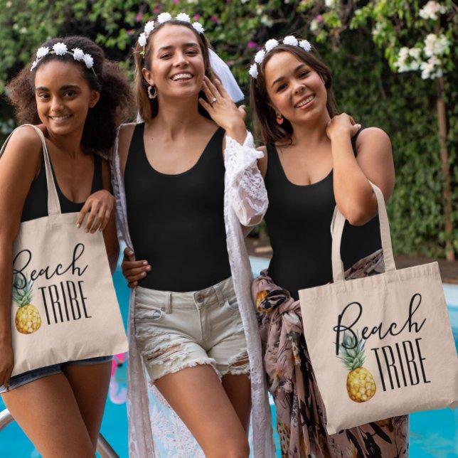Tote Bag Beach Tribe Girl's Trip Bachelorette Vacation (Créateur téléchargé)