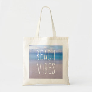 Tote Bag Beach Vibes Beautiful Ocean and Sand Paradise