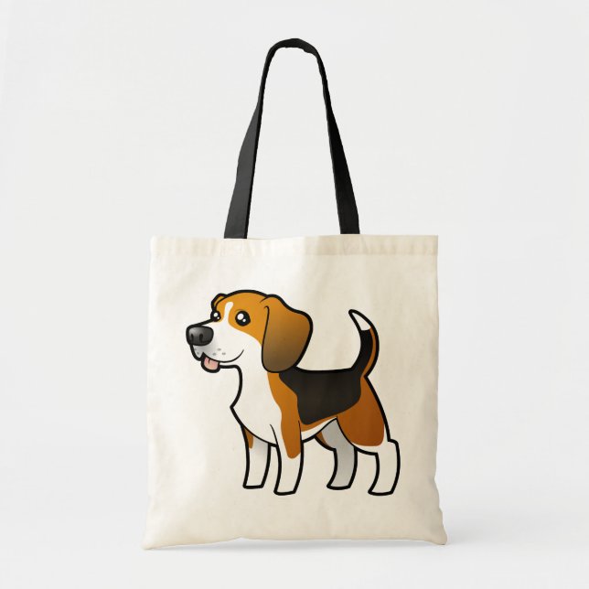 Tote Bag Beagle de bande dessinée (Devant)