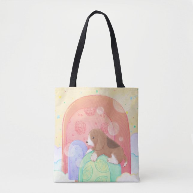 Tote Bag Beagle & Popsicles (Devant)