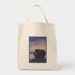 Tote Bag Bear and Cub - Skagway, Alaska