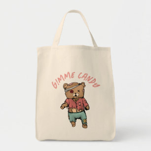 Tote Bag Bear en Teddy rose mignonne Zombie Gimme Candy Hal
