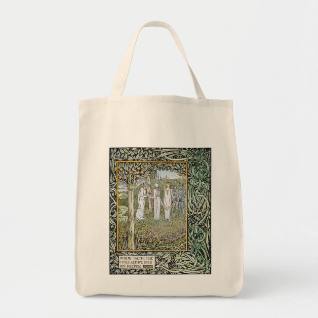 Tote Bag Beardsley : Morte D'Arthur (Devant)