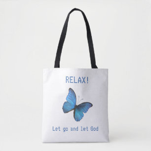 Tote Bag Beau Beau Papillon Bleu