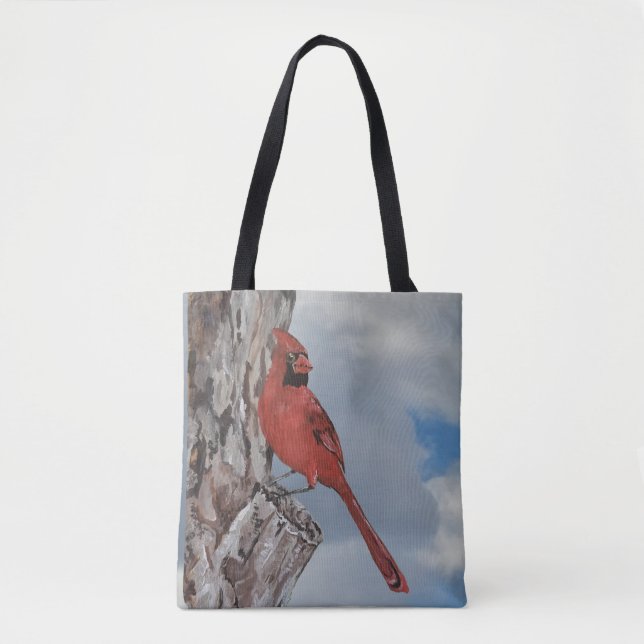 Tote Bag Beau Cardinal Rouge (Devant)