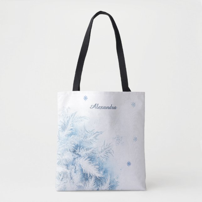 Tote Bag Beau hiver Frost Noël (Devant)