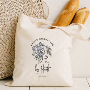 Tote Bag Beau jardinier floral distrait Personnalisé
