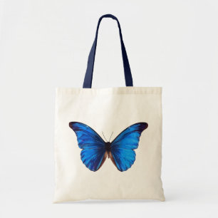 Tote Bag Beau papillon Blue Monrach art vintage