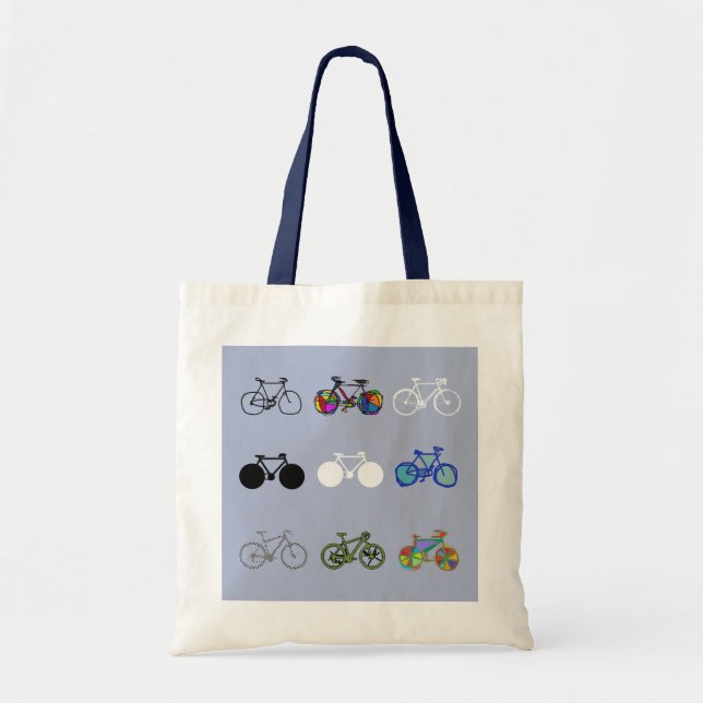 Tote Bag beau vélo . vélo . thème vélo (Devant)