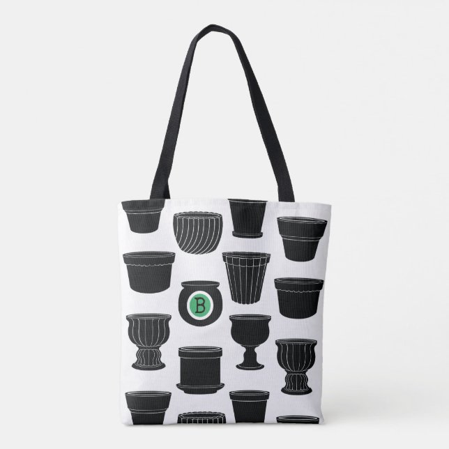 Tote Bag Beaucoup de pots Fourre-tout tout-sur-impression,  (Dos)