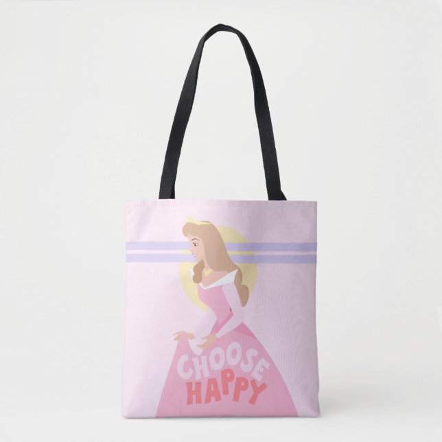 Tote Bag Beauté dormante Aurora | Choisissez Happy (Devant)