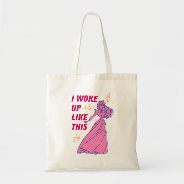 Tote Bag Beauté Dormante "Je Me Suis Réveillé Comme Ça" (Devant)