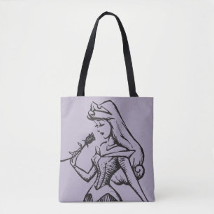 Tote Bag Beauté endormie  Aurora - Rose Vintage